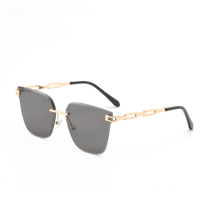 Dame moterøkt solbrille med filigranramme og UV-beskyttelse Skanto