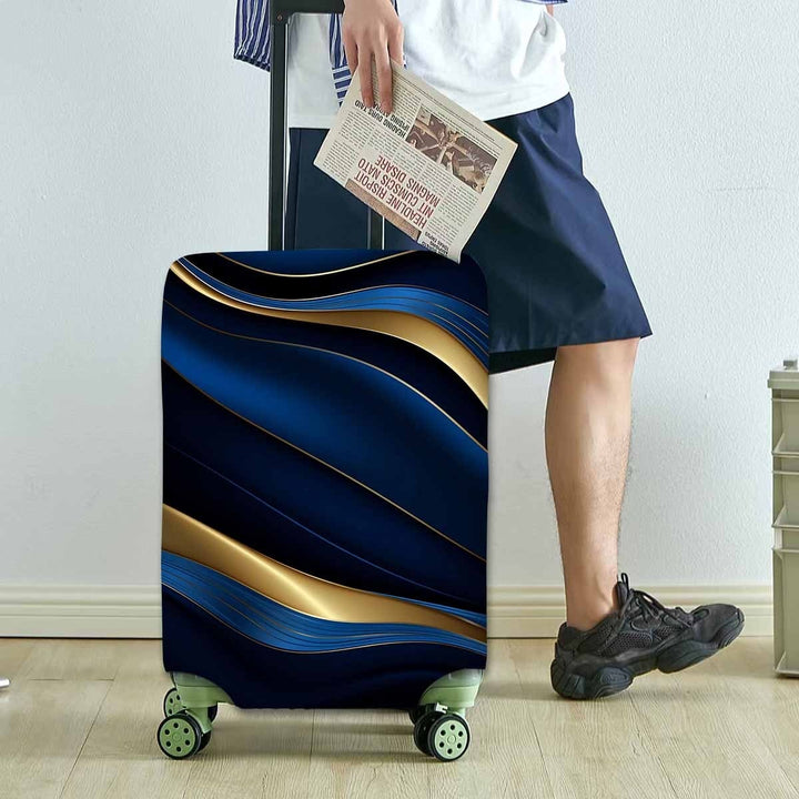 Dame hardkoffert med elegant bølgedesign Skanto