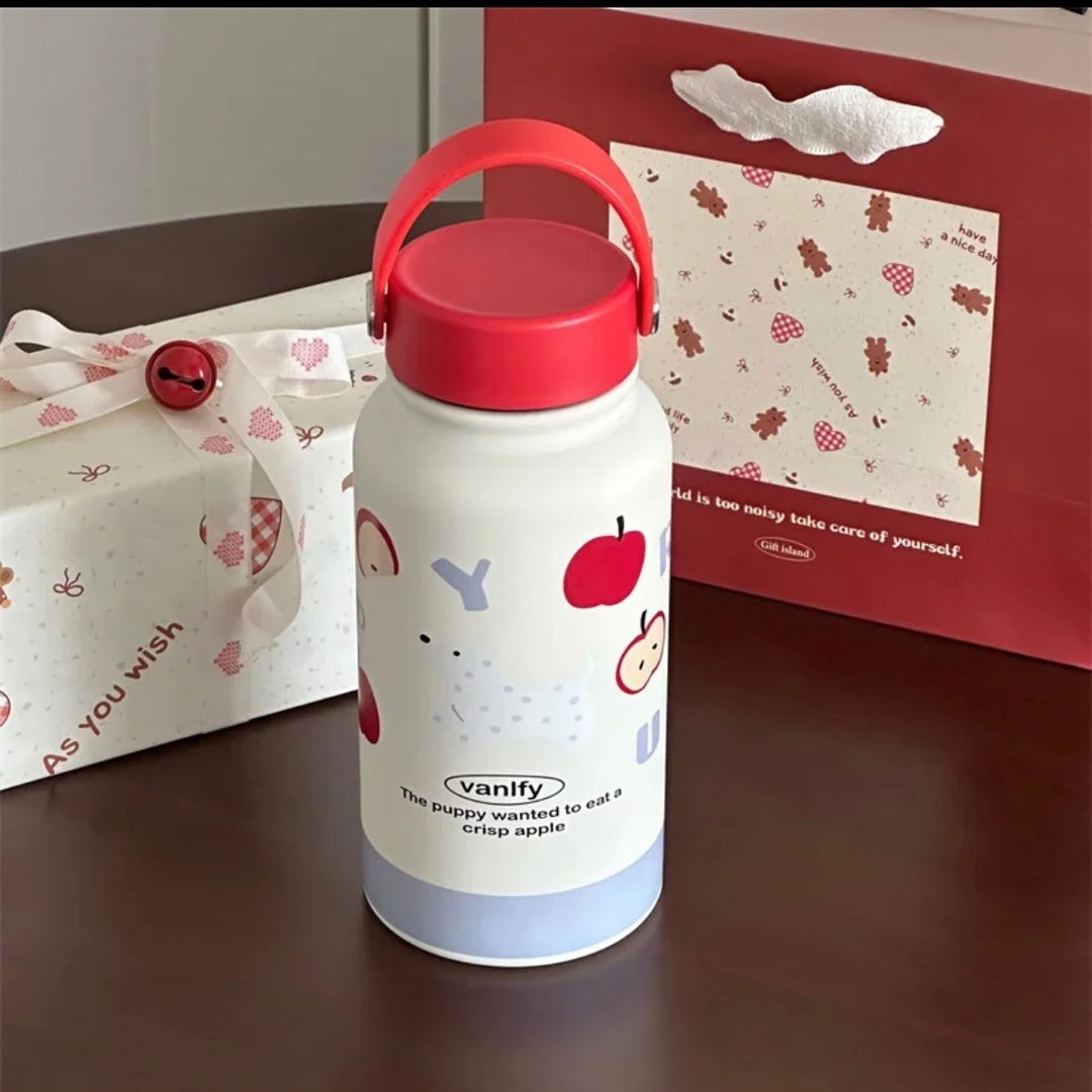 Damen Isoliertrinkflasche mit kreativem Tierdesign und praktischem Klappverschluss Skanto