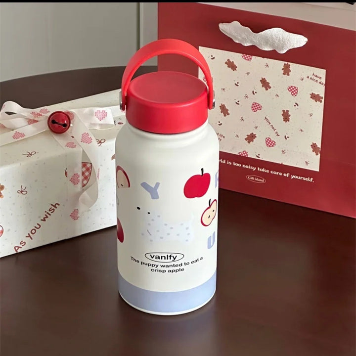 Damen Isoliertrinkflasche mit kreativem Tierdesign und praktischem Klappverschluss Skanto