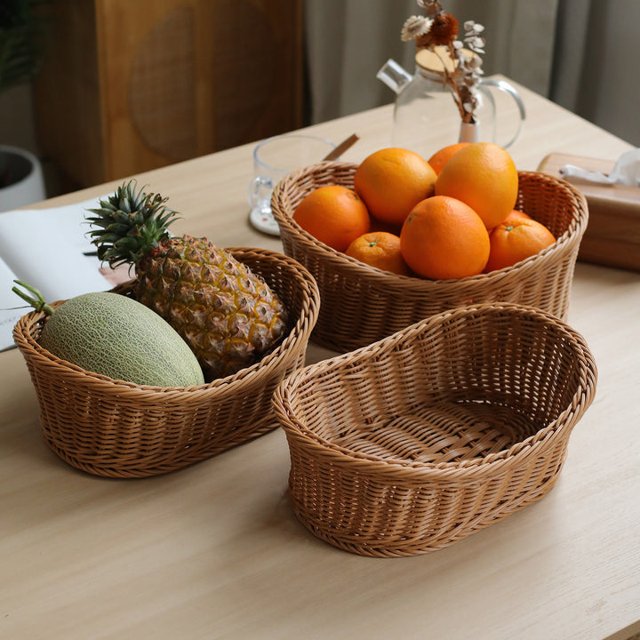 Unisex Elegant oval oppbevaringskurv laget av naturlige materialer Skanto