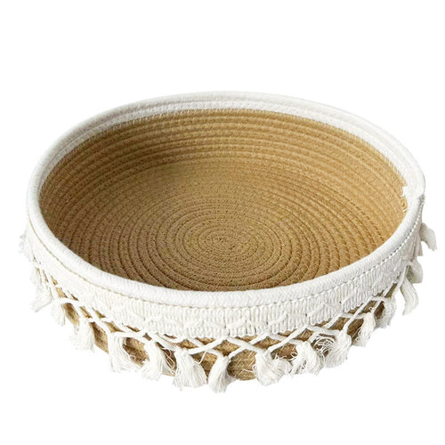 Damer Dekorativ oppbevaringskurv med dusker Skanto