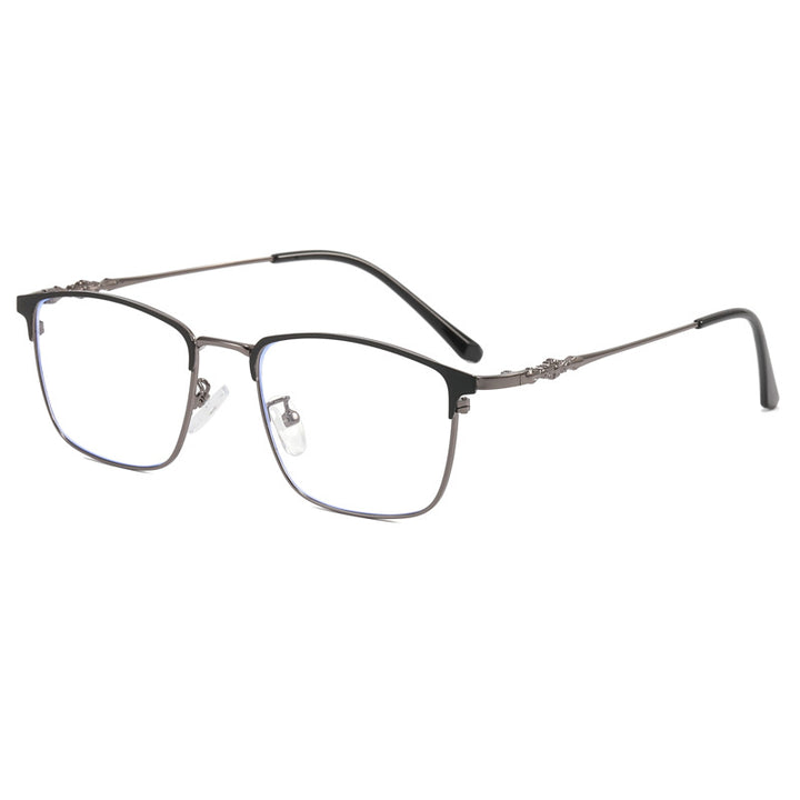 Dame moteriktig kvadratisk brille med elegant metallramme Skanto