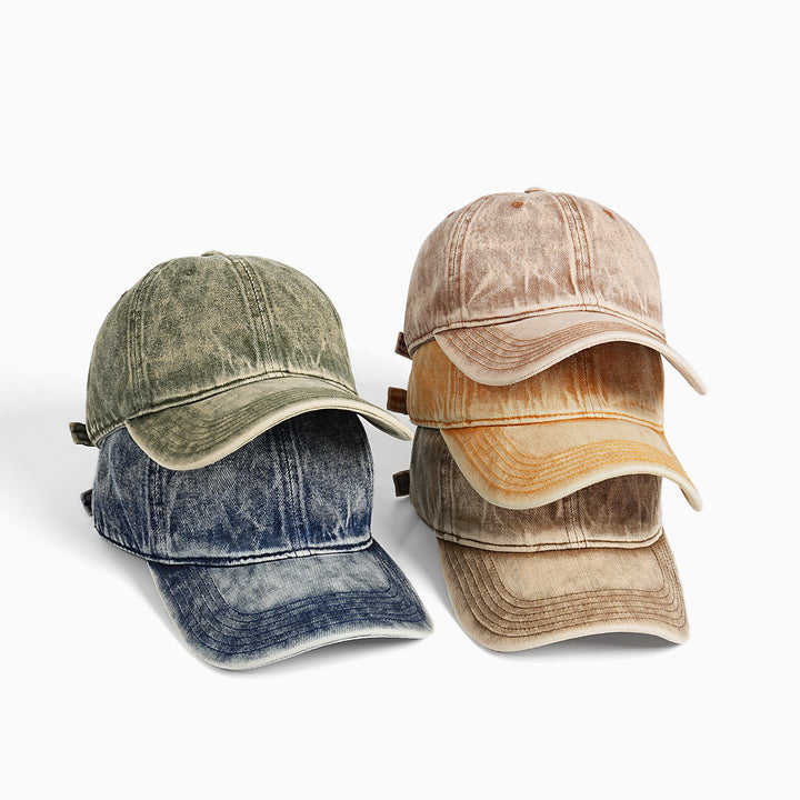 Dame Vintage-basecap i bomull med justerbar reim Skanto