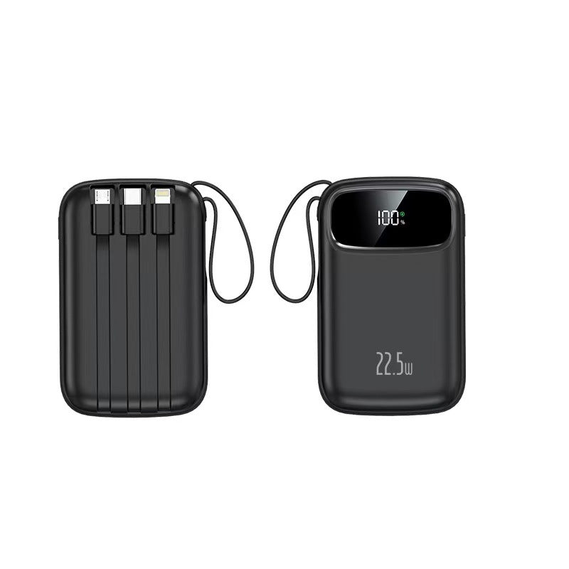 Bærbar Powerbank med integrerte ladeporter Skanto