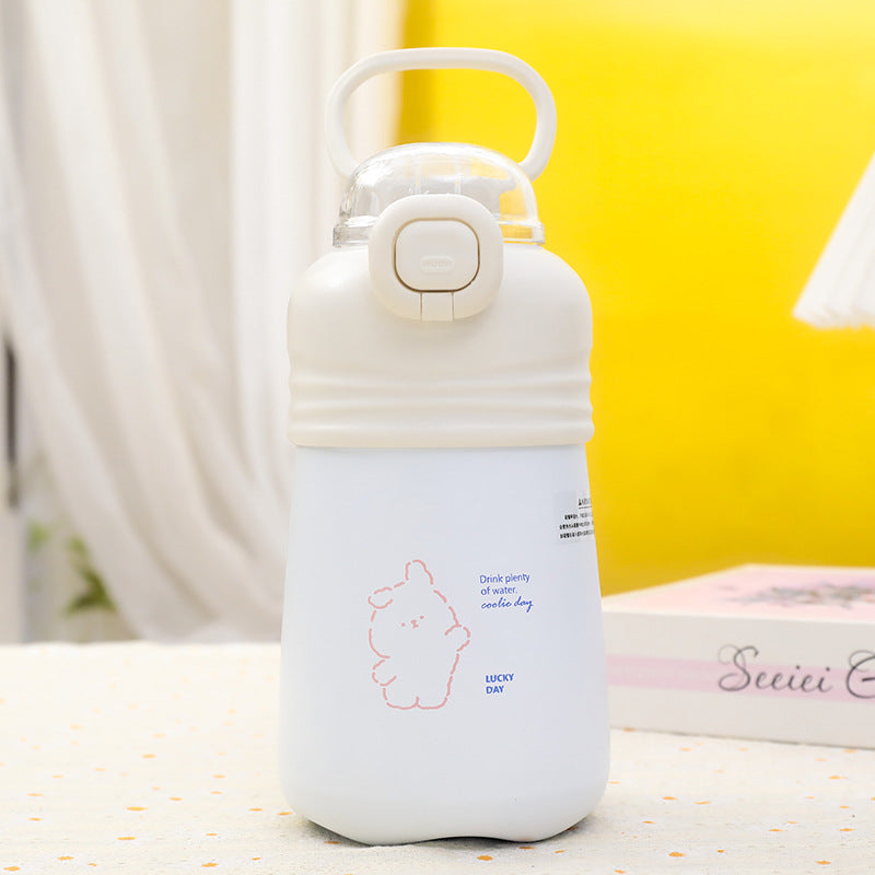 Practical water bottle with detachable carrying strap Skanto