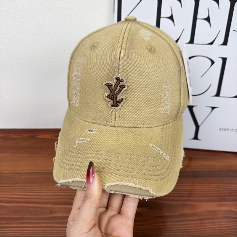 Herres Slitt Denim Justerbar Baseball Cap Skanto