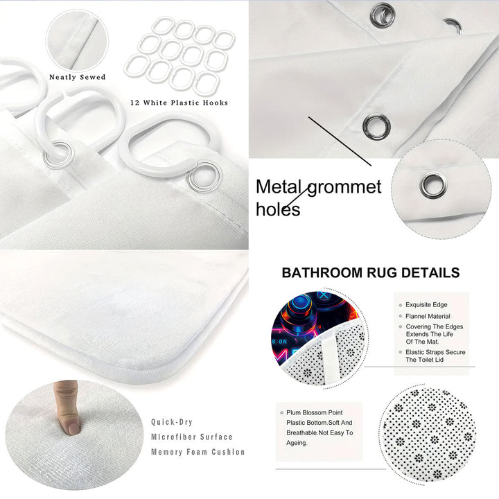 Digital Dragonfly-Themed Bathroom Set Skanto