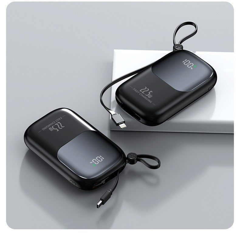 Høyytelses powerbank med smart lading og digital skjerm Skanto