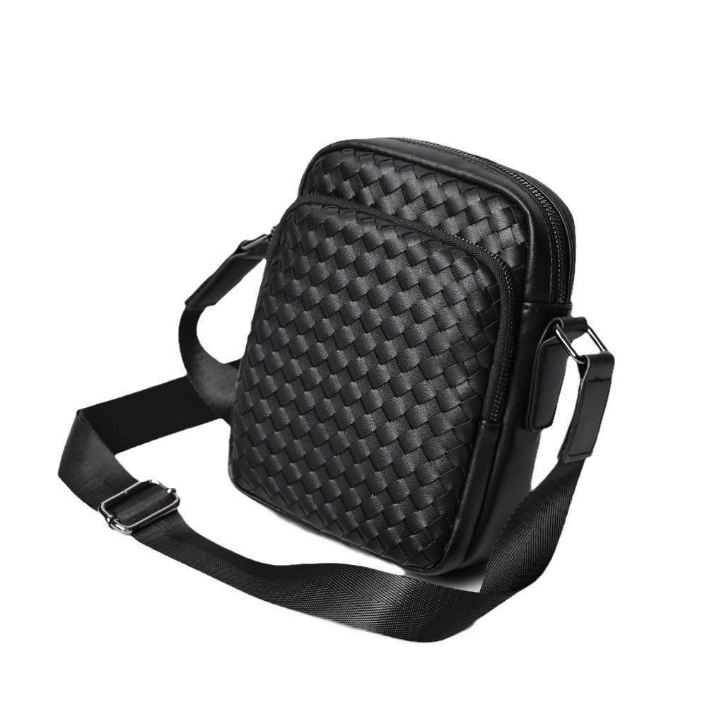 Praktisk Crossbody-veske med flettet design Skanto
