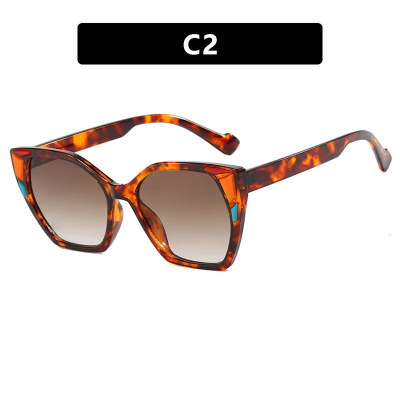 Dame moteriktig geometrisk designerbrille Skanto