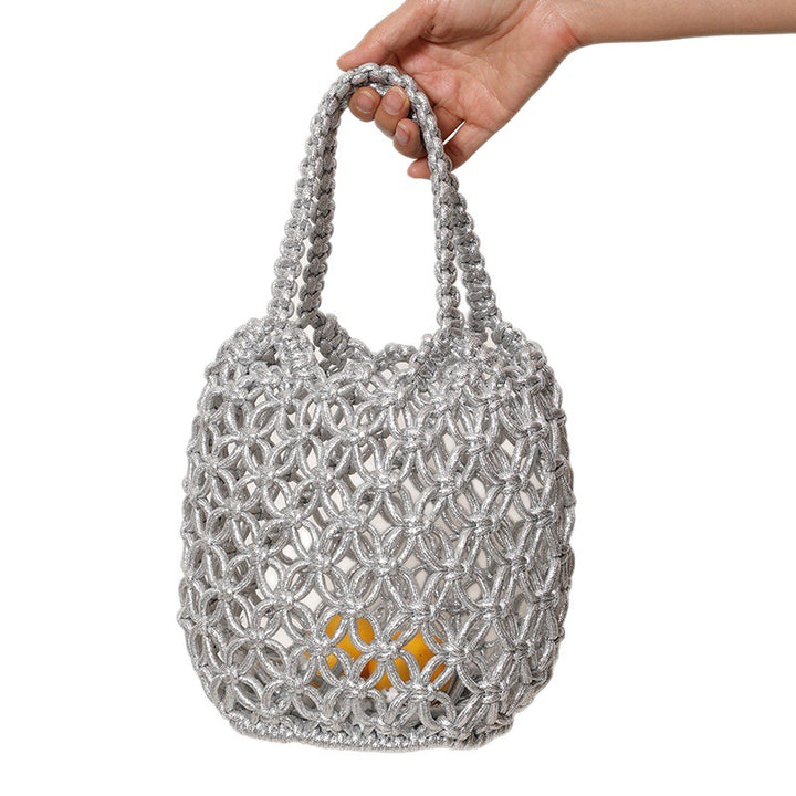 Trendy Shopper-veske med unikt nettdesign Skanto