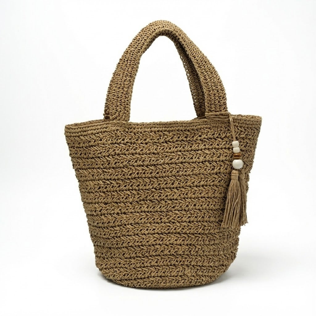 Flettet sommer tote bag Skanto