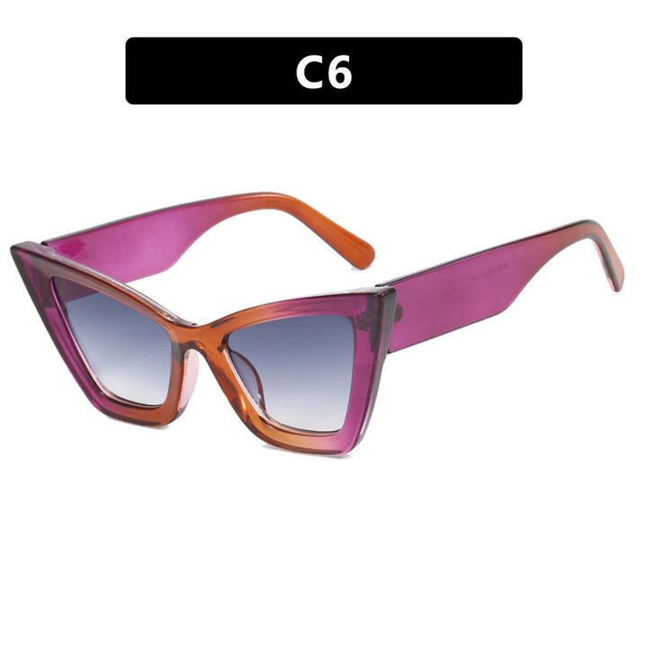 Damer Cat-Eye solbrille med elegante linser og UV-beskyttelse Skanto