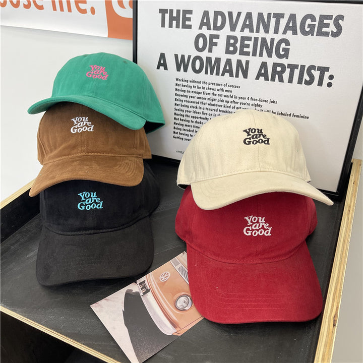 Kvinne Corduroy Grafisk Baseball Cap Skanto