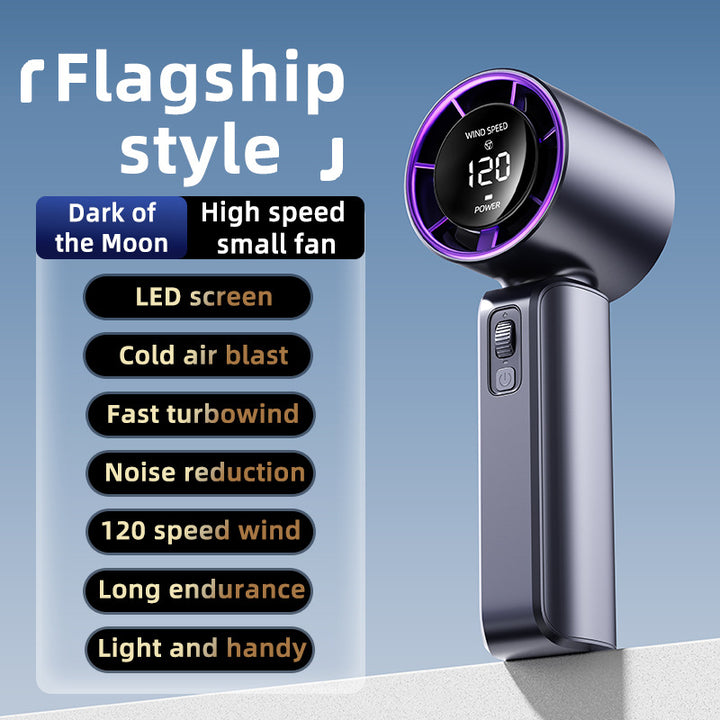 Damehåndvifte med LED-skjerm og turbofan Skanto