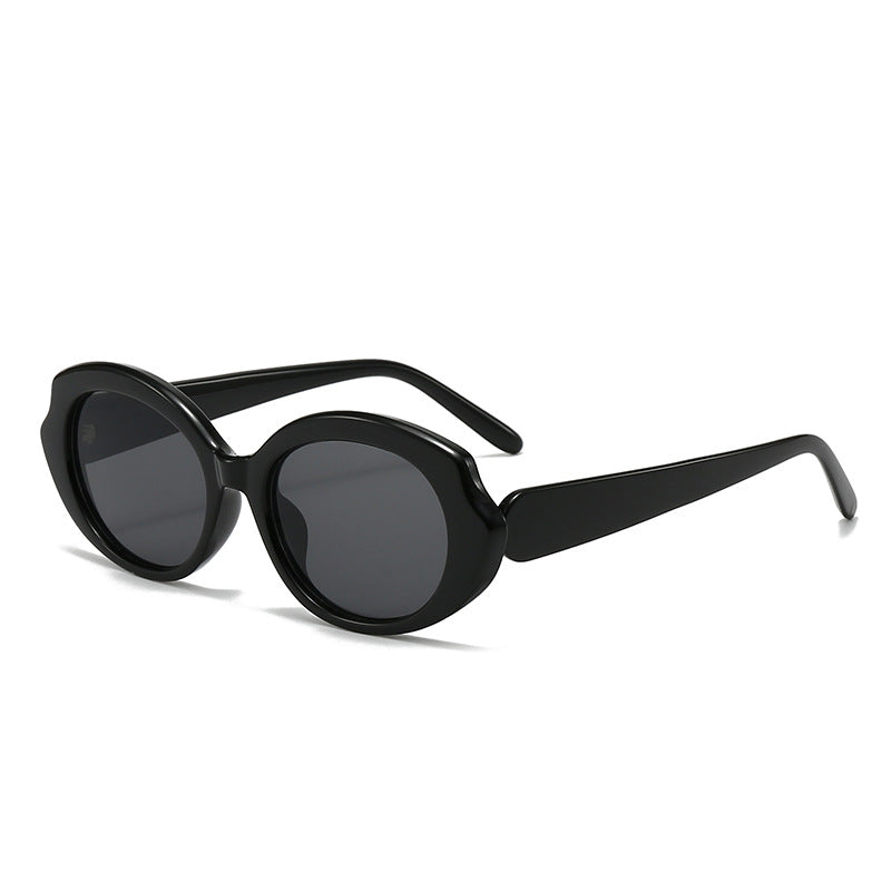 Dame moderne runde designer-solbriller Skanto