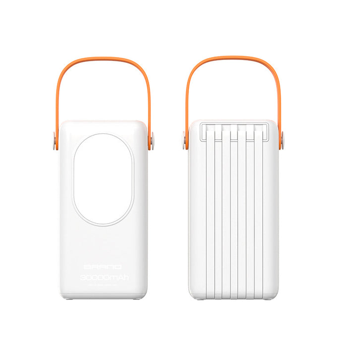 Høyytelses Powerbank med integrert LED-lys og digital skjerm Skanto