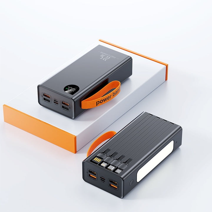 Bærbar Powerbank med LED-belysning og digital effektindikator Skanto