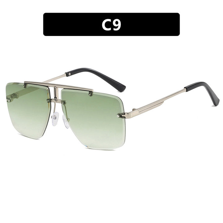 Dame kvadratisk solbrille i stilfull minimalistisk design Skanto
