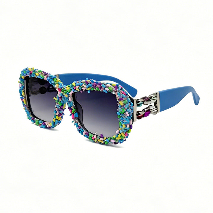 Dame solbrille med kreativ godtepryd Skanto