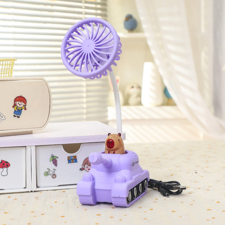 Kvinnes kreativ mini vifte i søt tank-design Skanto