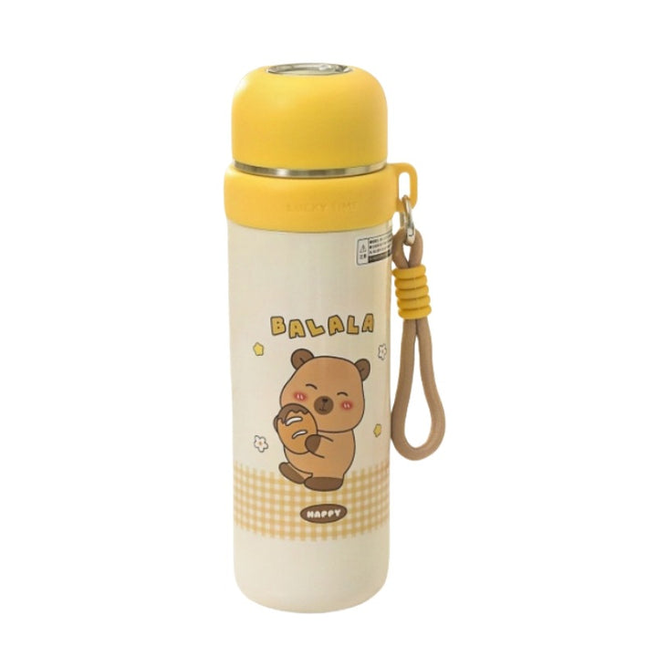 Insulated stainless steel water bottle with animal-friendly design Skanto