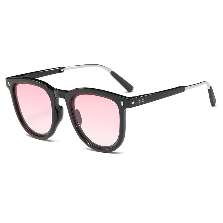 Dame mote solbrille med innovativt skilpaddemønster Skanto