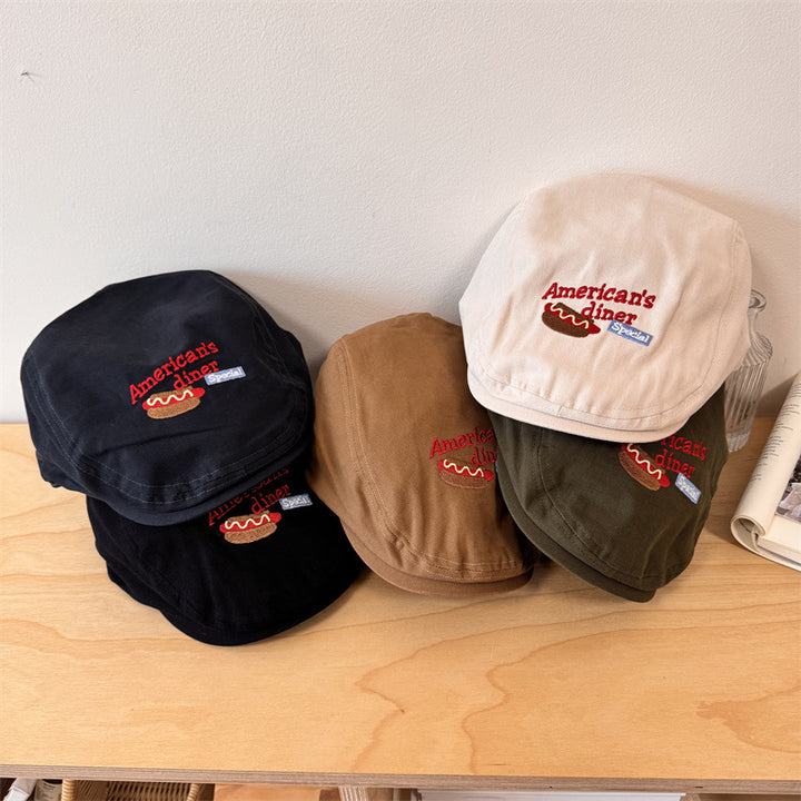Herrebrodert uformell newsboy cap Skanto