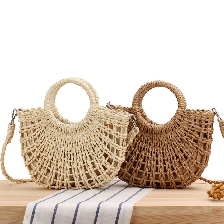 Håndlaget kurvveske i Boho-stil Skanto