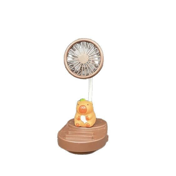Unisex Bærbar Håndvifte i nostalgisk Kapybara-design Skanto
