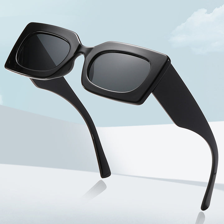 Dame Fashion-solbrille i moderne firkantet design Skanto