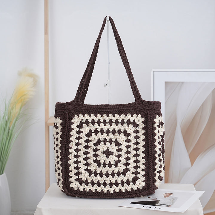 Håndlaget Makramee Handle Bag Skanto