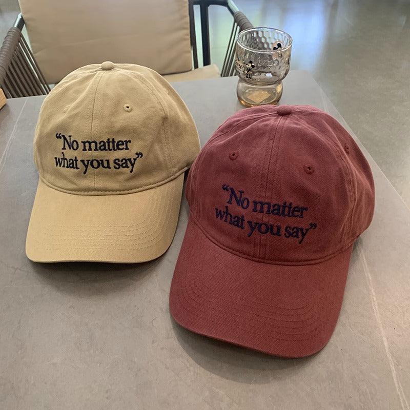 Kvinnebrodert motivasjonsfrase baseballcap Skanto