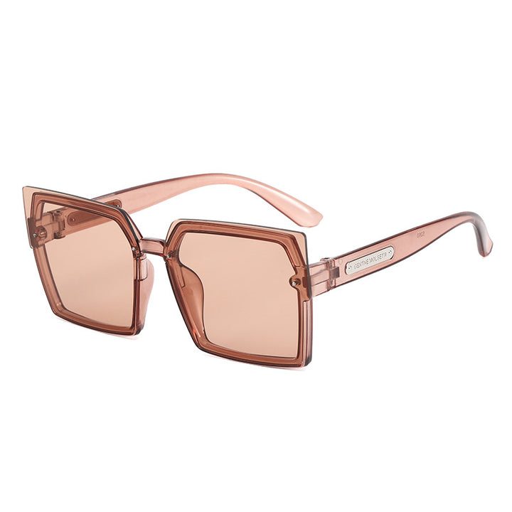 Dame Motebar Kvadratisk Solbrille med Stilig To-farget Ramme Skanto
