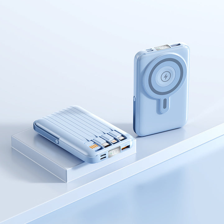 Bærbar Magnet Powerbank med hurtigladerfunksjon og LED-skjerm Skanto