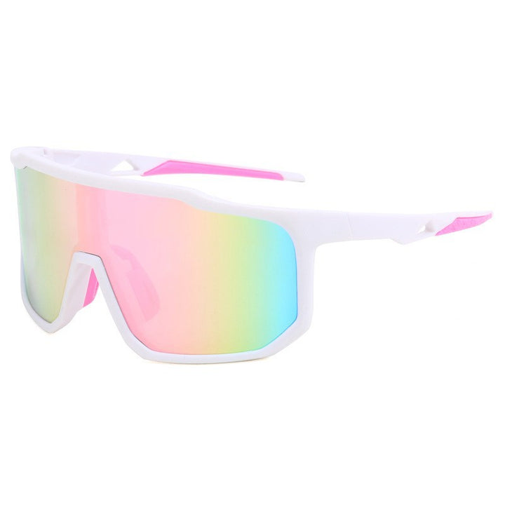 Damer sportslige racing solbriller med bredt synsfelt og moderne speilglass Skanto