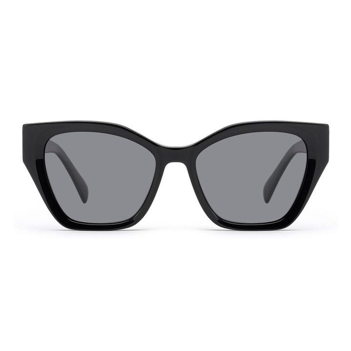 Dame solbrille med moderne ramme og lekne detaljer Skanto