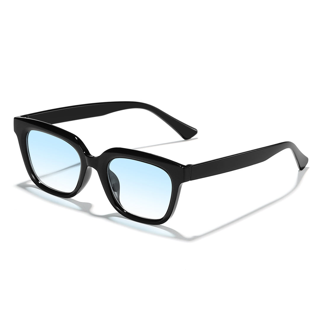 Dame Moderne firkantet solbriller med stilfull ramme i transparent Skanto