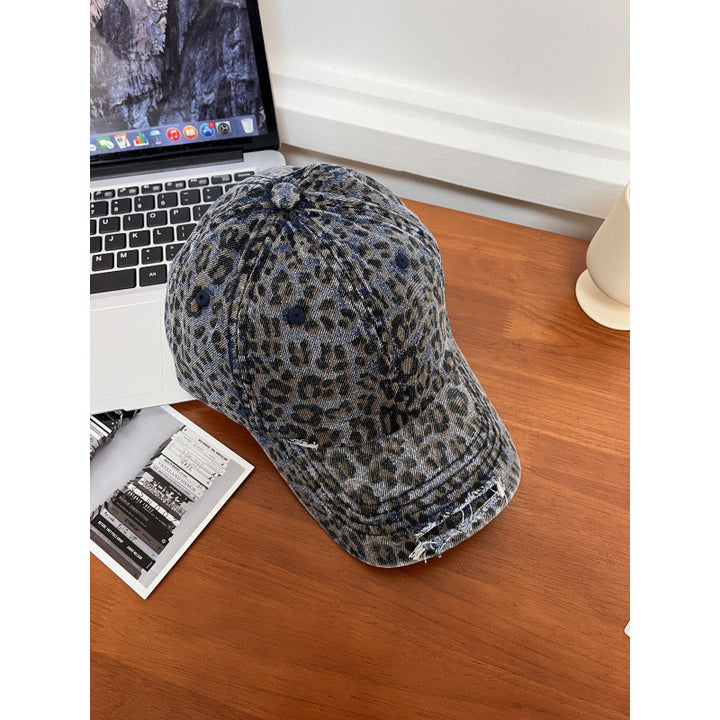 Kvinne Leopardtrykk Baseball Cap Skanto