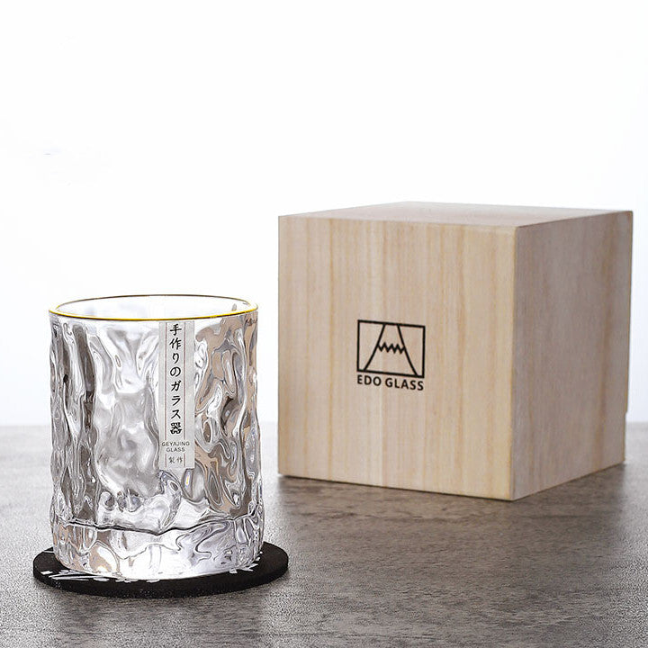 Japanske Edo Kiriko Glacier Whisky Glasser | Skanto