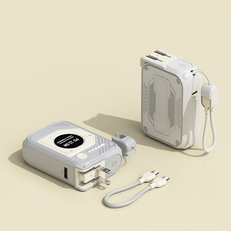 Stikkontakt-Powerbank med integrerte USB-porter Skanto