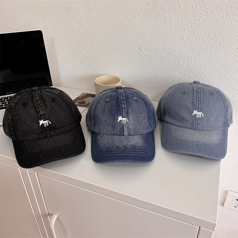 Herre Casual Grafisk Denim Baseball Caps Skanto