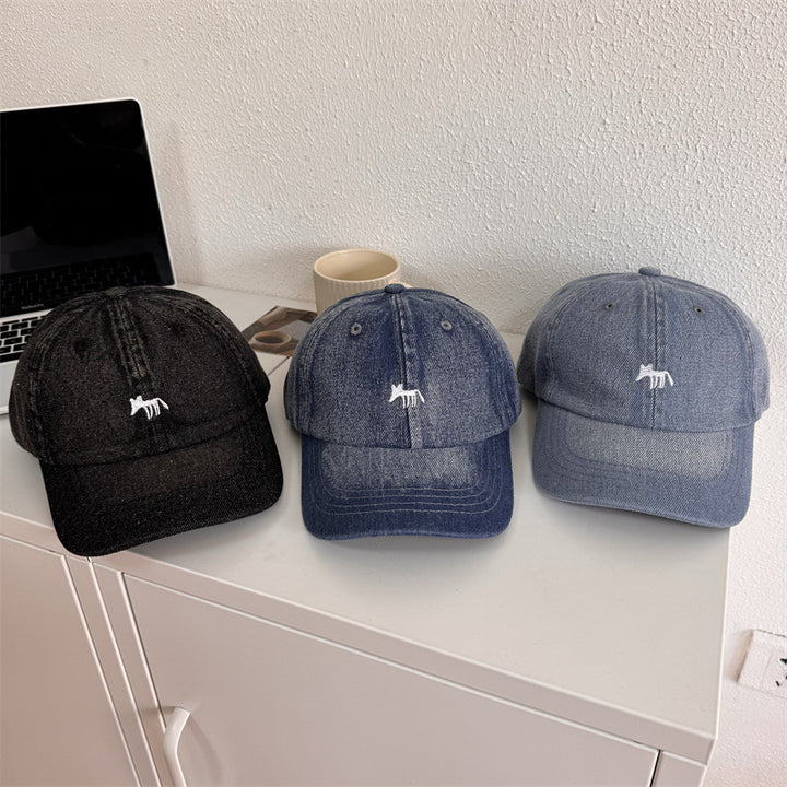 Herre Casual Grafisk Denim Baseball Caps Skanto