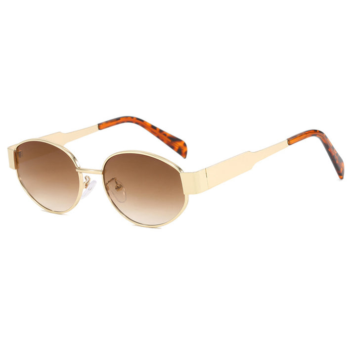 Dame moteriktig solbrille med innovativt geometrisk design Skanto