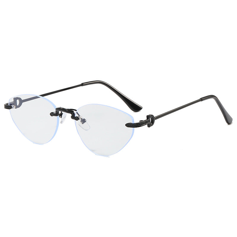 Dame Futuristisk Halvramme Solbrille Skanto