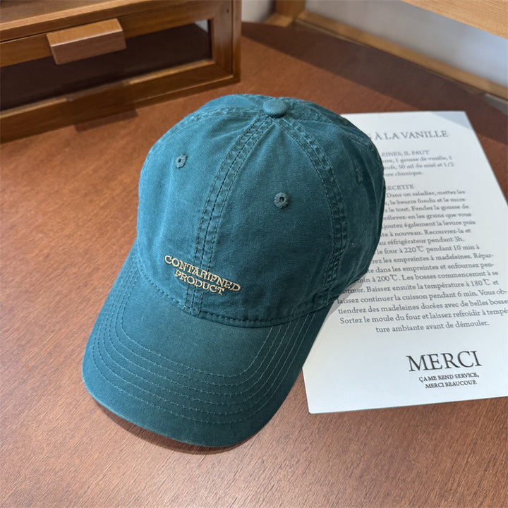 Herre Casual Brodert Bomulls Caps Skanto