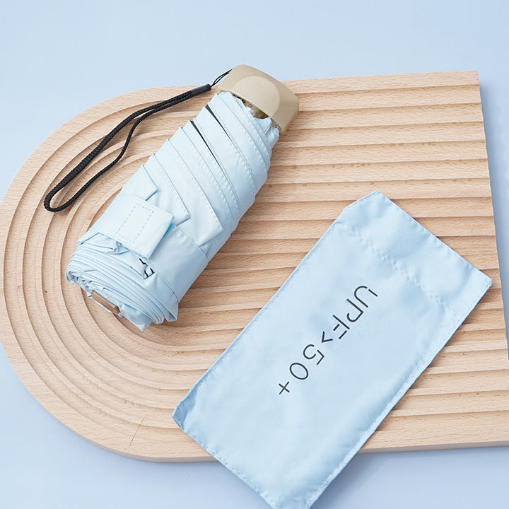 Dame UV-beskyttelse paraply med intelligent sammenleggingsmekanisme Skanto