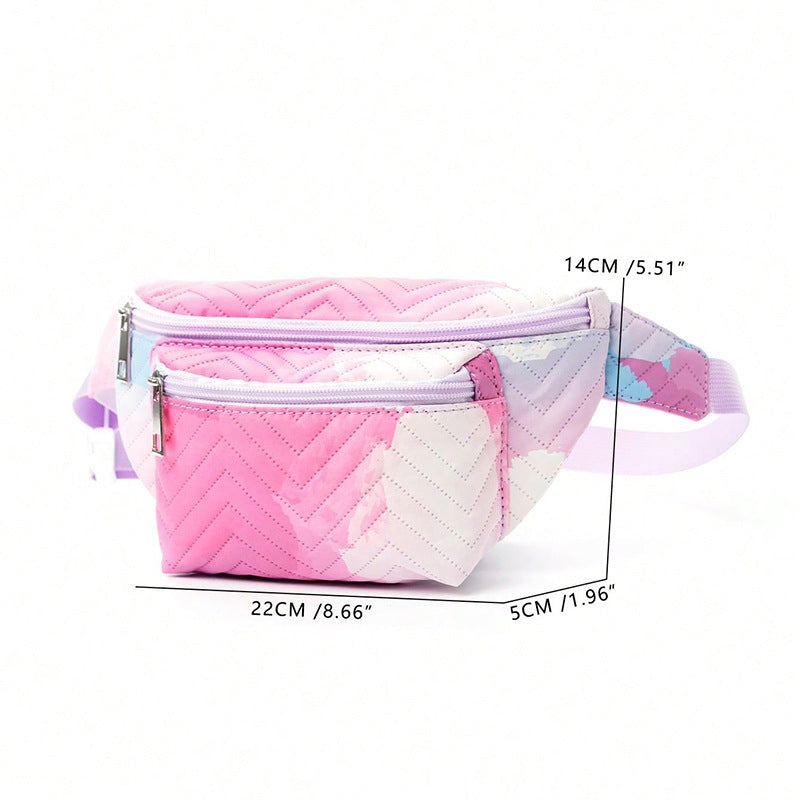 Belt bag med hjerteformet design og flere rom Skanto