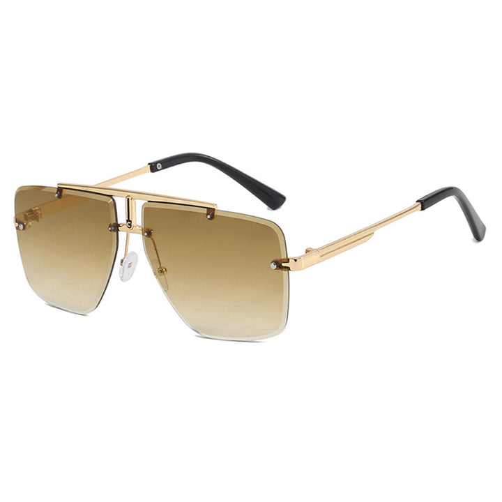 Dame kvadratisk solbrille i stilfull minimalistisk design Skanto